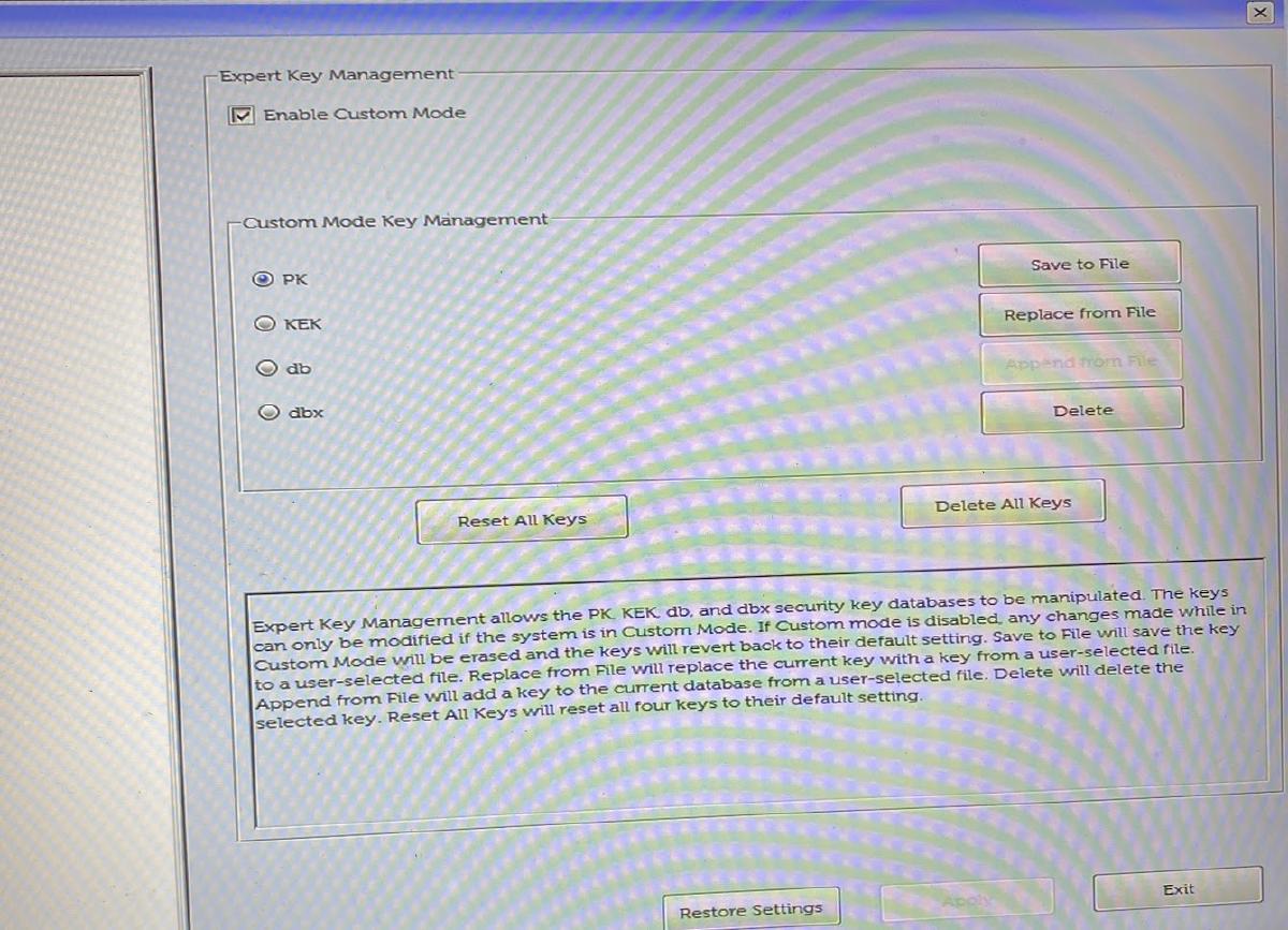 Enrolling Custom Secure Boot Keys