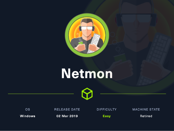 HTB Netmon Quick Writeup